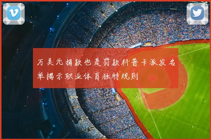 万美元捐款也是罚款科普卡派发名单揭示职业体育独特规则